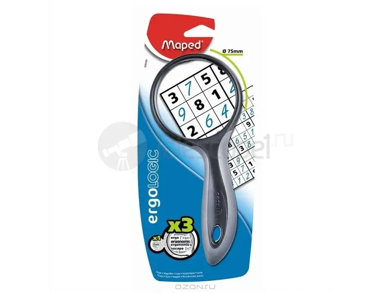Лупа Maped 039300 3x 75 мм