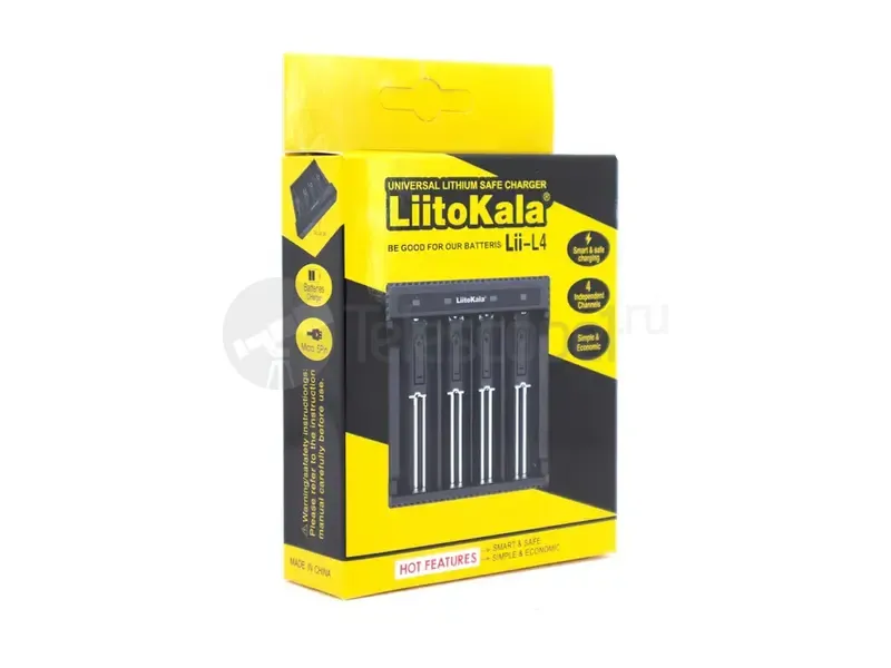 Зарядное устройство LiitoKala Lii-L4 для 3.7V Li-ion аккумуляторов 18650 и др. 500mA/1000mA