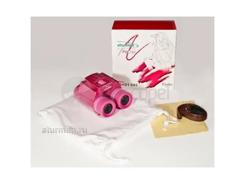 Бинокль Kenko UltraView Pastel 8x21 DH (pink)