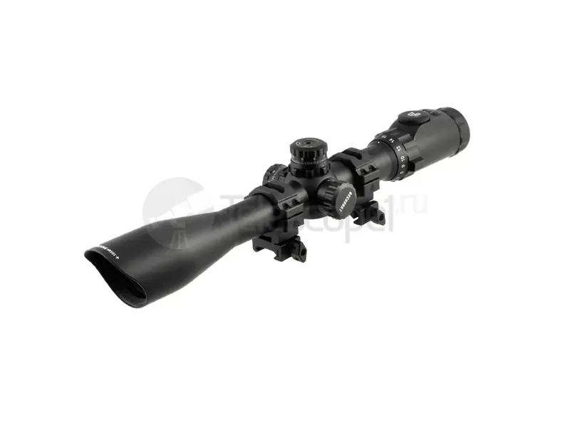 Leapers UTG 30mm AccuShot 4-16x44 IE, SWAT AO Mil-dot, 36 Colors EZ-TAP, кольца SCP3-U416AOIEW