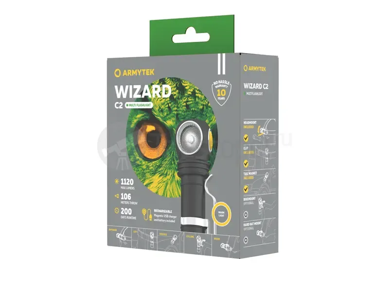 Фонарь Armytek Wizard C2 Magnet USB (тёплый)