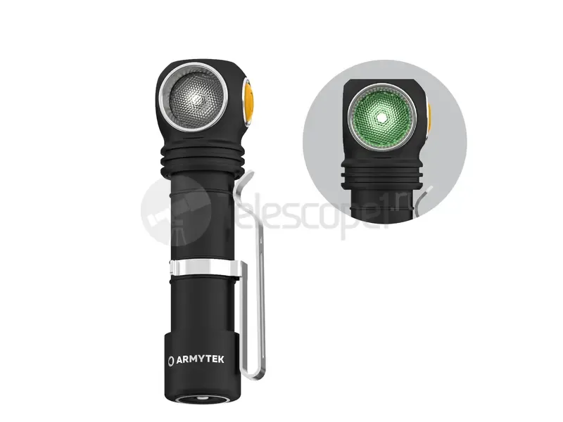Фонарь Armytek Wizard C2 WG Magnet USB (белый и зелёный)