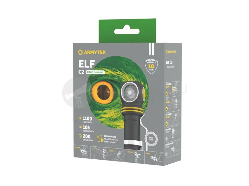 Фонарь Armytek Elf C2 Micro USB (белый)