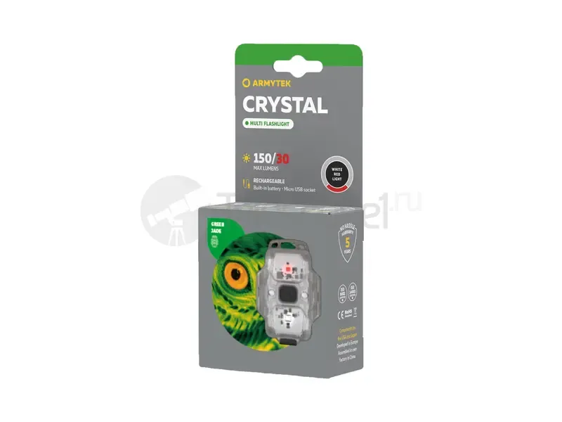 Фонарь Armytek Crystal Green (белый и красный)