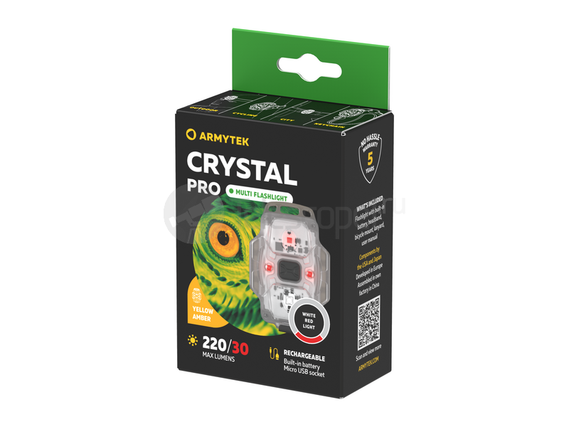 Armytek Crystal Pro Yellow (белый и красный)
