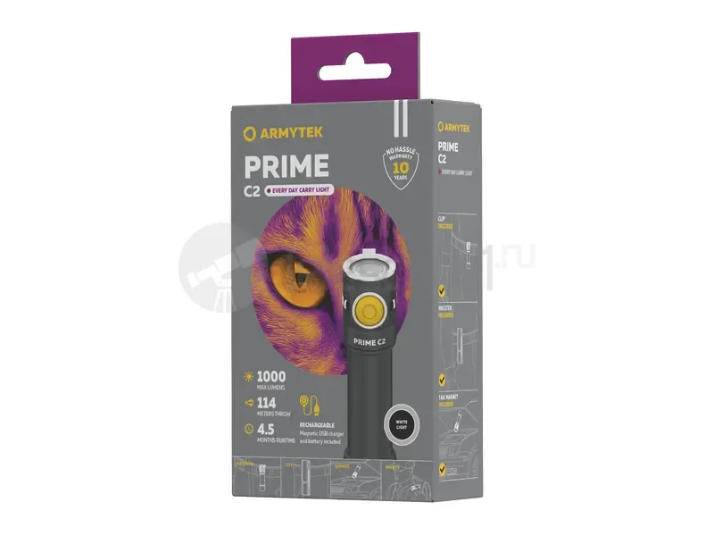 Фонарь Armytek Prime C2 Magnet USB (белый)