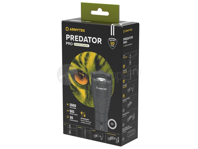 Armytek Predator Pro Magnet USB (белый)