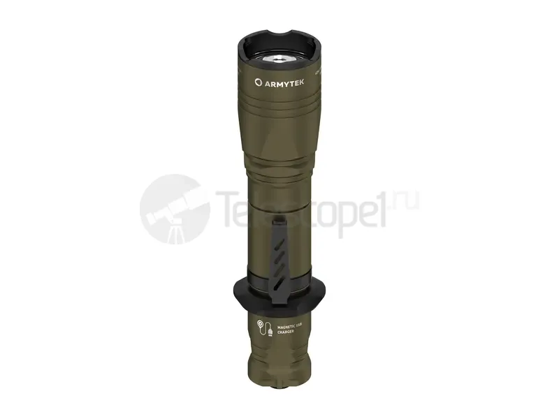 Фонарь Armytek Dobermann Pro Magnet USB Olive (тёплый)