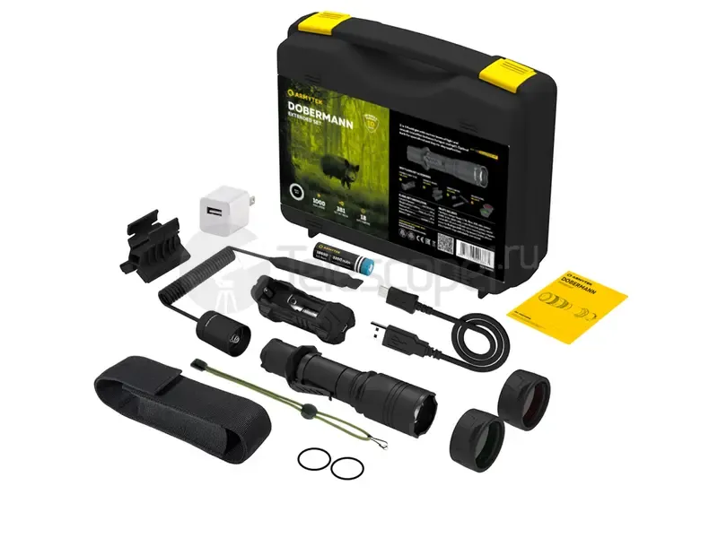 Фонарь Armytek Dobermann Extended Set (белый)