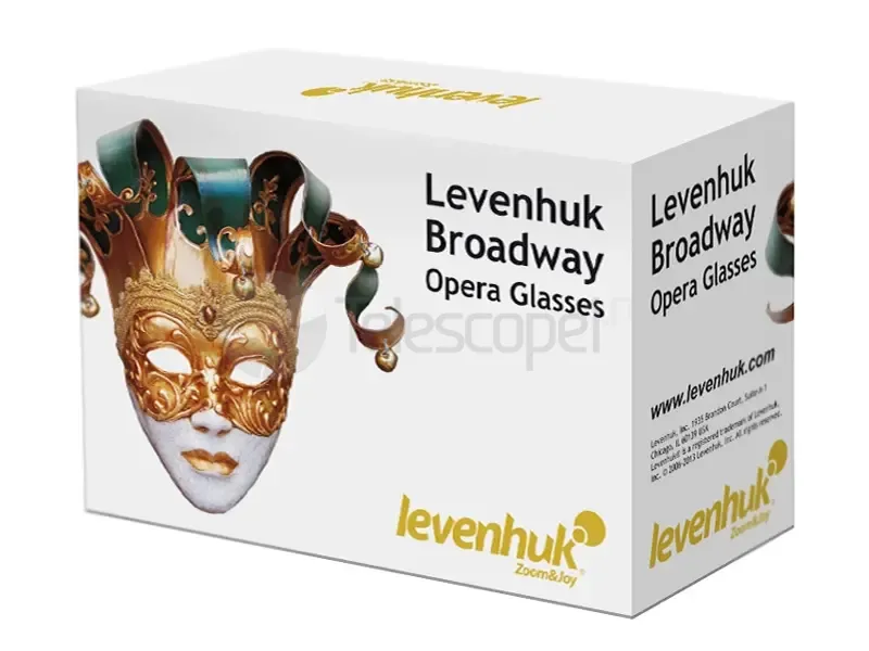Бинокль Levenhuk Broadway 325N (белый лорнет с подсветкой)