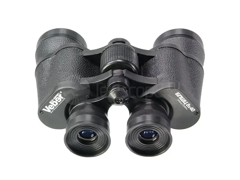 Бинокль Veber Classic БПШЦ 8x40 кожа, широкоугольный, черный