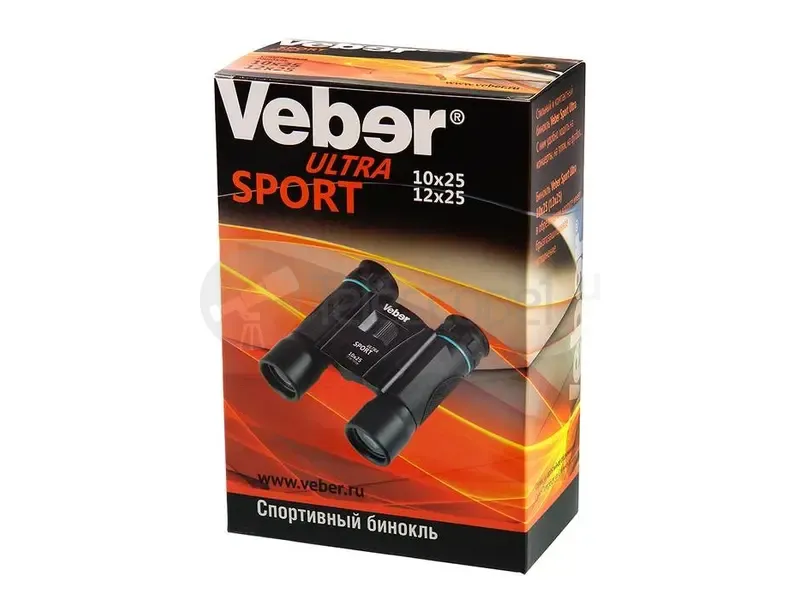 Бинокль Veber Ultra Sport БН 12x25, черный