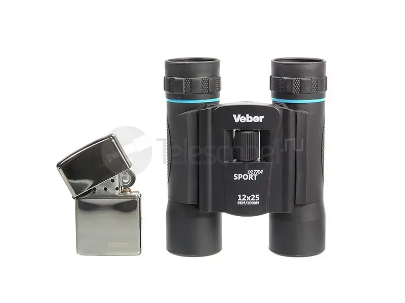 Бинокль Veber Ultra Sport БН 12x25, черный
