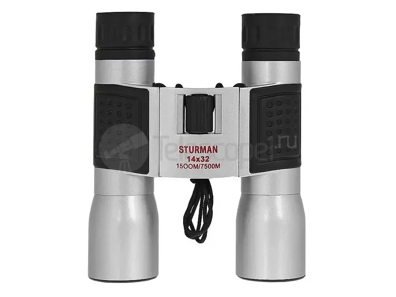 Бинокль Sturman 14x32 серебристый