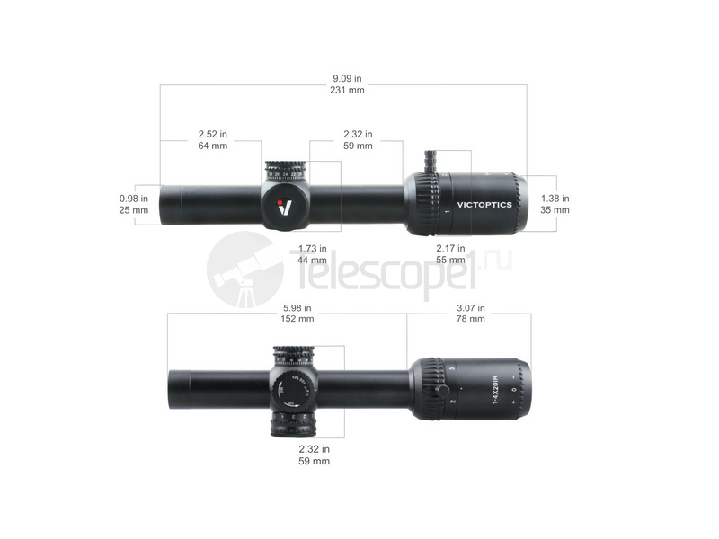 Vector Optics VictOptics 1-4x20 IR SFP, VMD-2 (OPSL21)