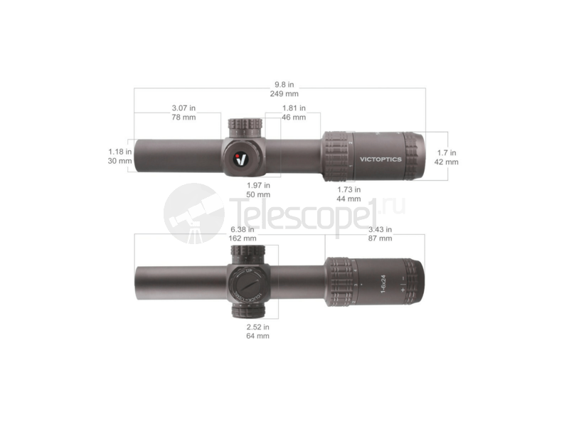 Vector Optics VictOptics S6 1-6x24 SFP Coyote FDE, VI-CTSIX (OPSL23)