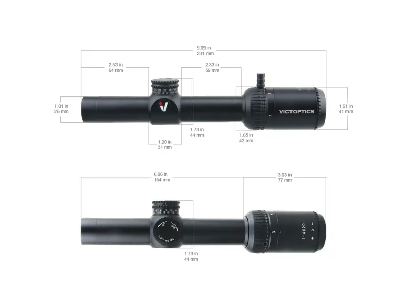 Vector Optics VictOptics 1-4x20 SFP, VMD-2 (OPSL18)