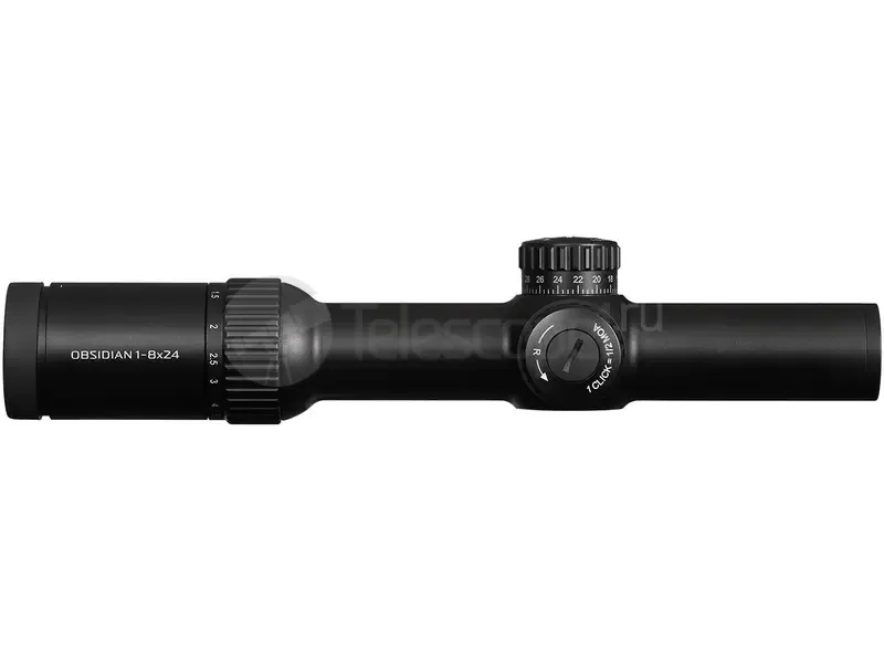 Оптический прицел Gaut Obsidian 1-8x24, сетка X2, подсветка точки