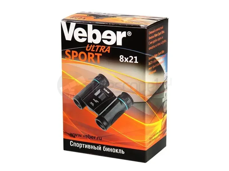 Бинокль Veber Ultra Sport БН 8x21, черный