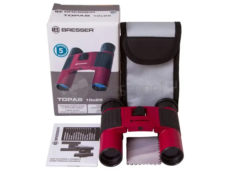 Бинокль Bresser Topas 10x25 Red