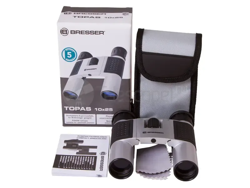 Бинокль Bresser Topas 10x25 Silver