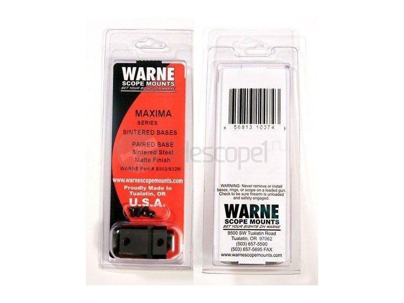 Основания Warne weaver для Mauser 98 Unaltered (M902/832M)