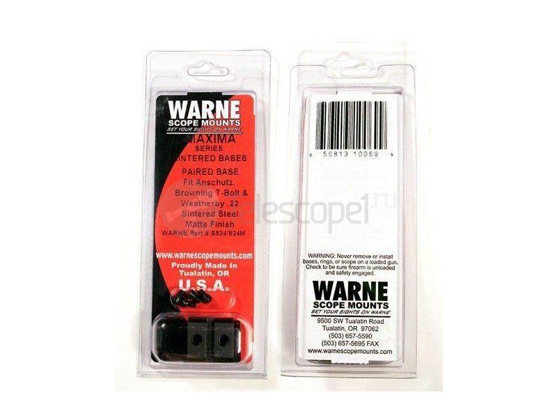 Основания Warne weaver для Anschutz (S824/824М)