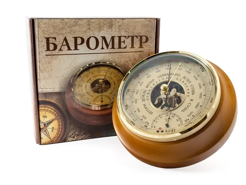 Барометр БТК-СН 17 шлифованное золото