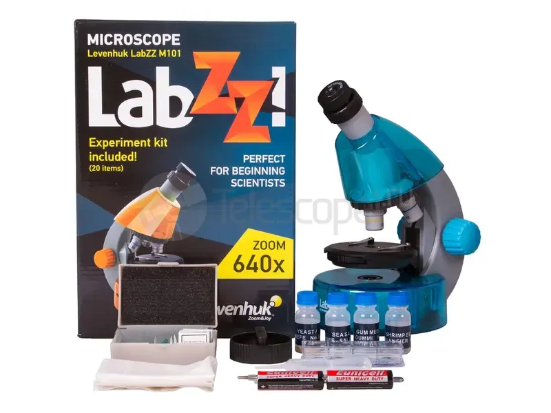 Микроскоп Levenhuk LabZZ M101 Лазурь