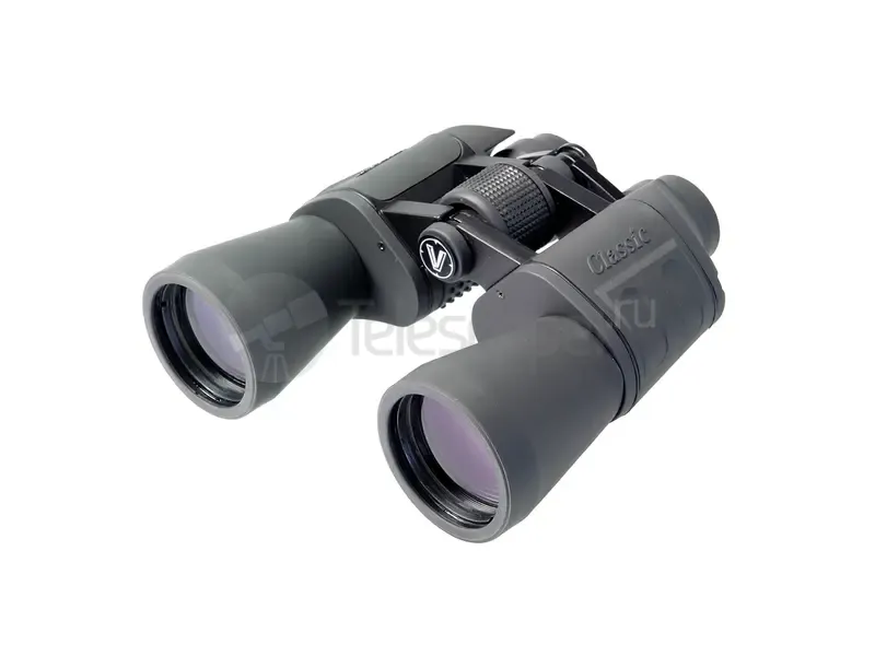 Бинокль Veber Classic БПЦ 12x50 обрезиненный, серый