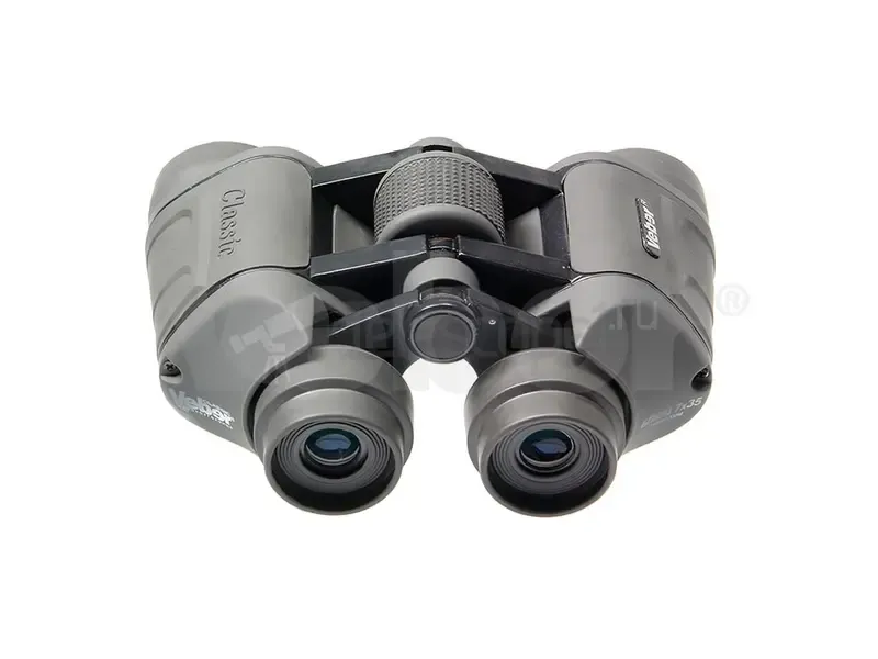 Бинокль Veber Classic БПШЦ 7x35 обрезиненный, широкоугольный, серый