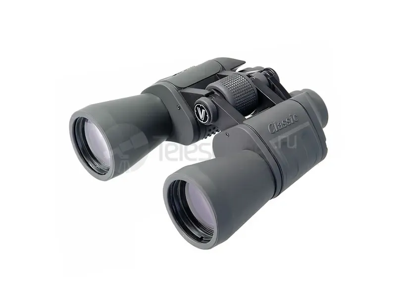 Бинокль Veber Classic БПЦ 16x50 обрезиненный, серый