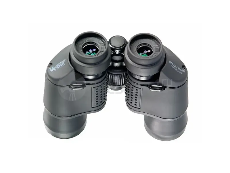 Бинокль Veber Classic БПШЦ 8x40 обрезиненный, широкоугольный, серый