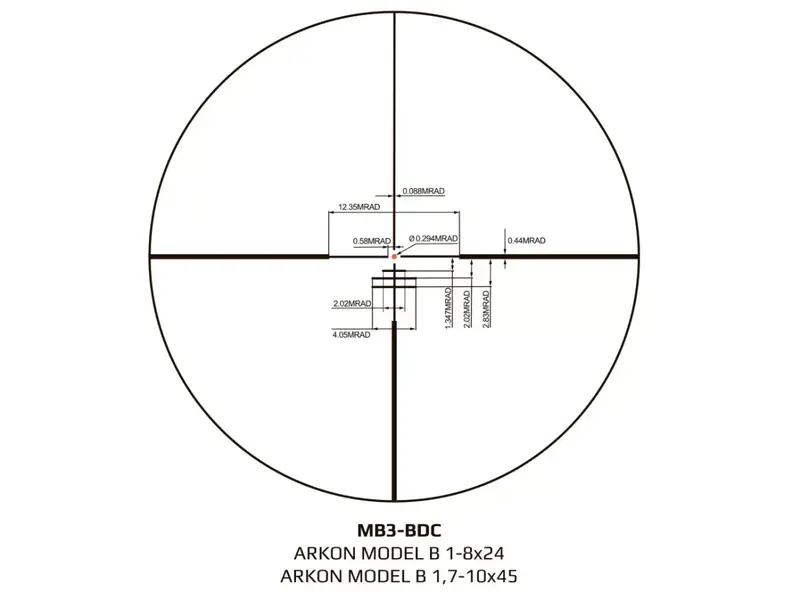 Arkon Model B 1-8x24