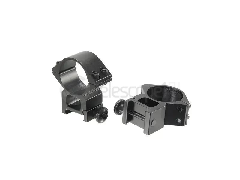 Кольца Veber 3021 H с окошком на weaver, 30 мм, высокие (23390)