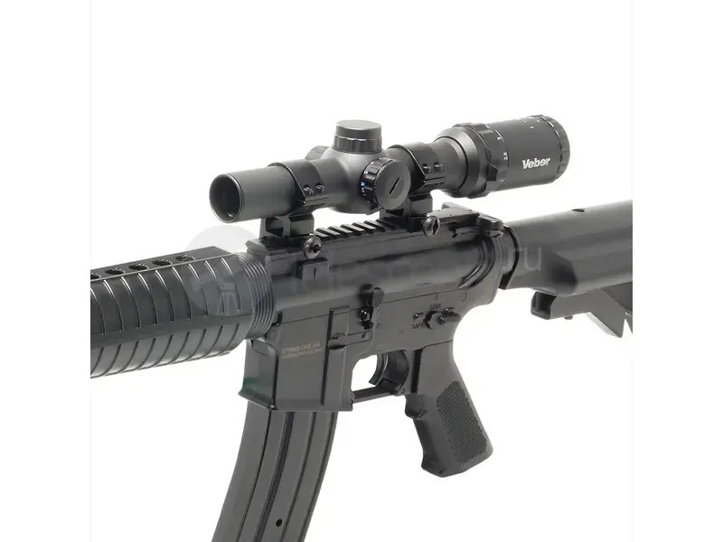 Кольца Veber 3021 H с окошком на weaver, 30 мм, высокие (23390)