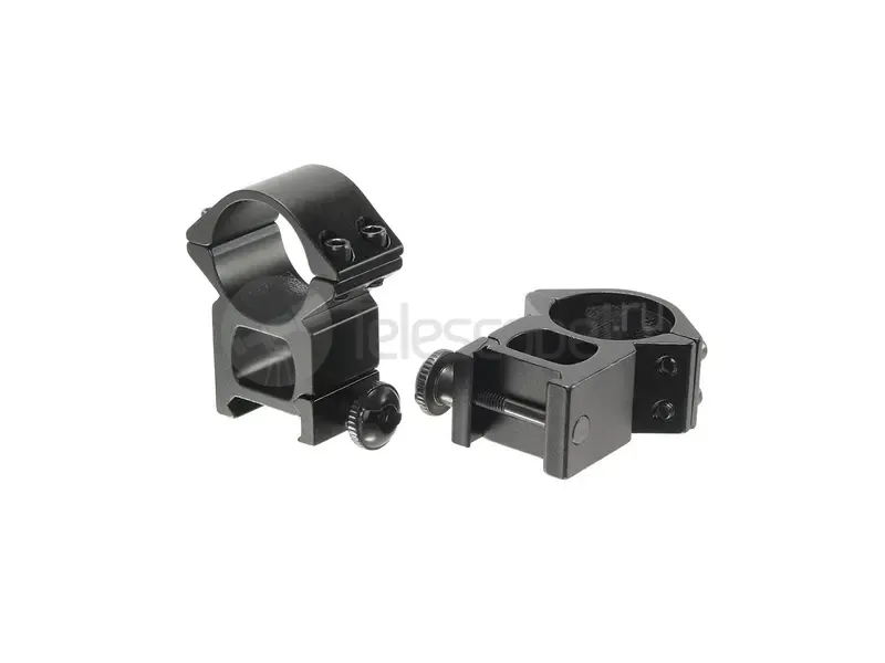 Кольца Veber 2521 H с окошком на weaver, 25.4 мм, высокие (23629)