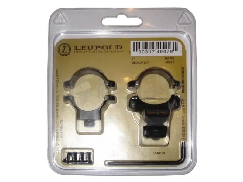 Кольца Leupold QR для быстросъемного кронштейна, 25.4 мм, средние с выносом (49976)