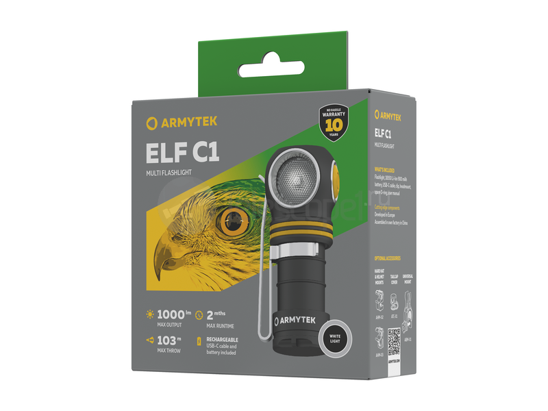 Armytek Elf C1 USB-C (белый)