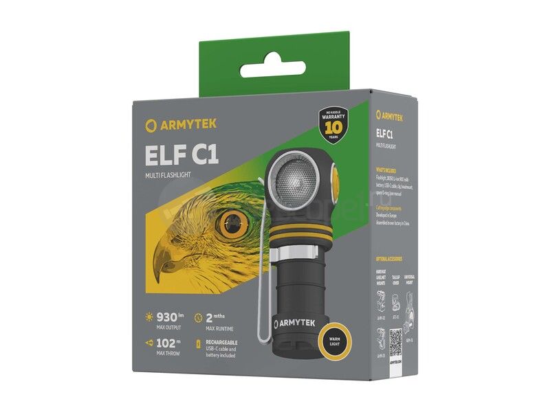 Armytek Elf C1 USB-C (тёплый)