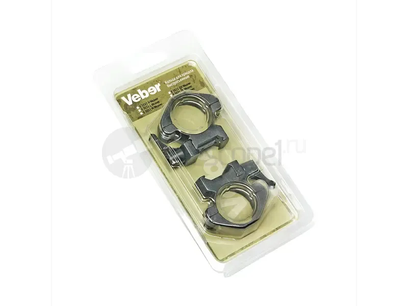 Кольца быстросъемные Veber E 3021 QM на weaver, 30 мм, средние (25557)