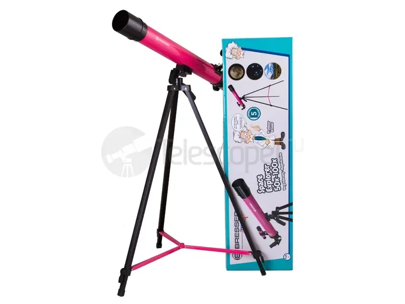 Телескоп Bresser Junior Space Explorer 45/600 AZ, розовый