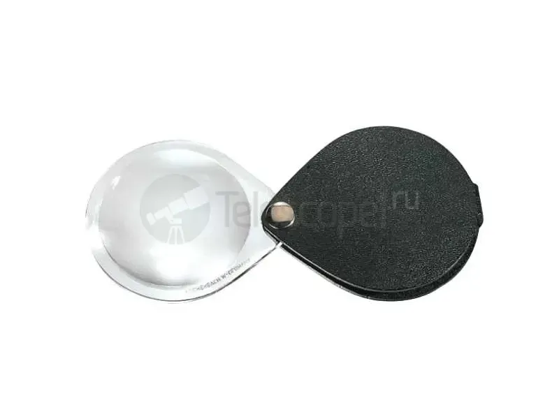 Лупа Eschenbach Classic двояковыпуклая, чёрная (6x)