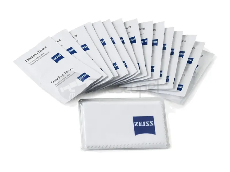 Салфетки влажные, одноразовые и ткань из микрофибры для очистки оптики Zeiss