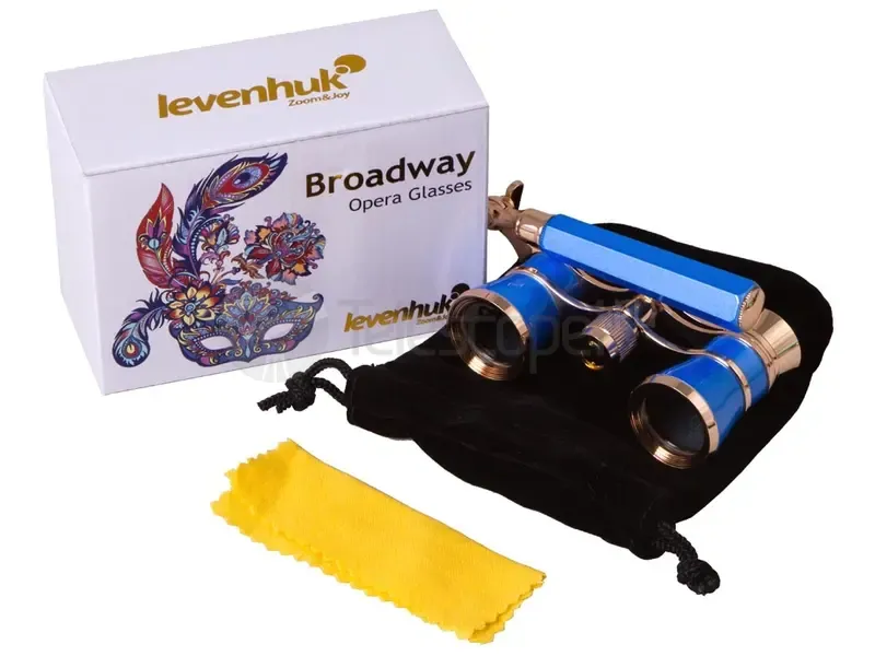 Бинокль Levenhuk Broadway 325L Blue Wave (лорнет)
