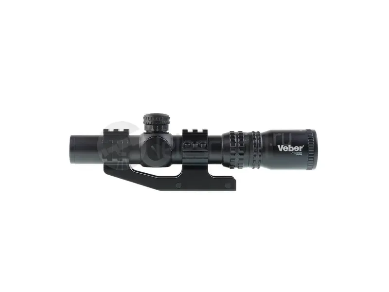 Оптический прицел Veber Black Russian 1-4x24 RG Загонник
