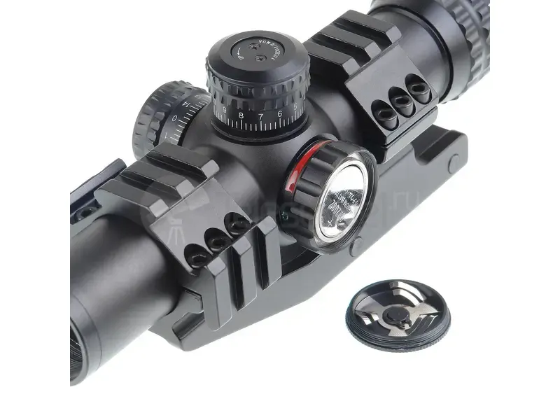 Оптический прицел Veber Black Russian 1-4x24 RG Загонник