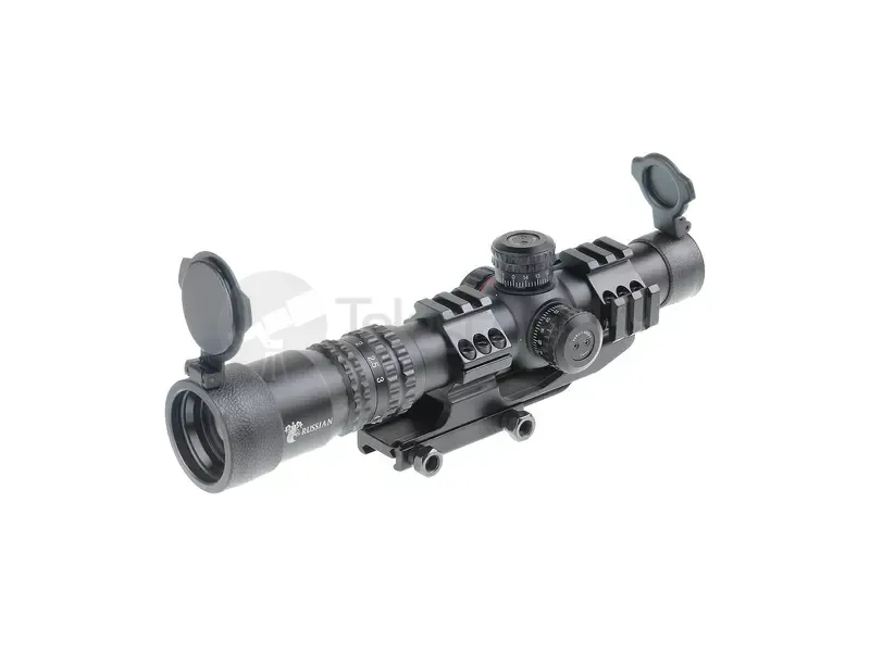 Оптический прицел Veber Black Russian 1-4x24 RG Загонник