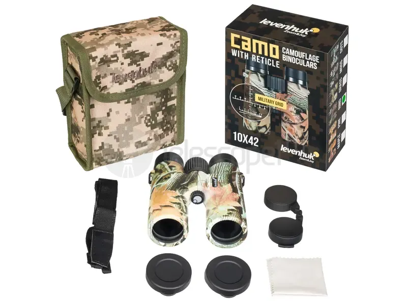 Бинокль Levenhuk Camo Rind 10x42 с сеткой