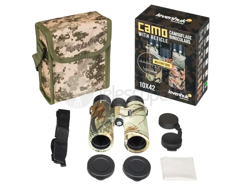 Бинокль Levenhuk Camo Maple 10x42 с сеткой